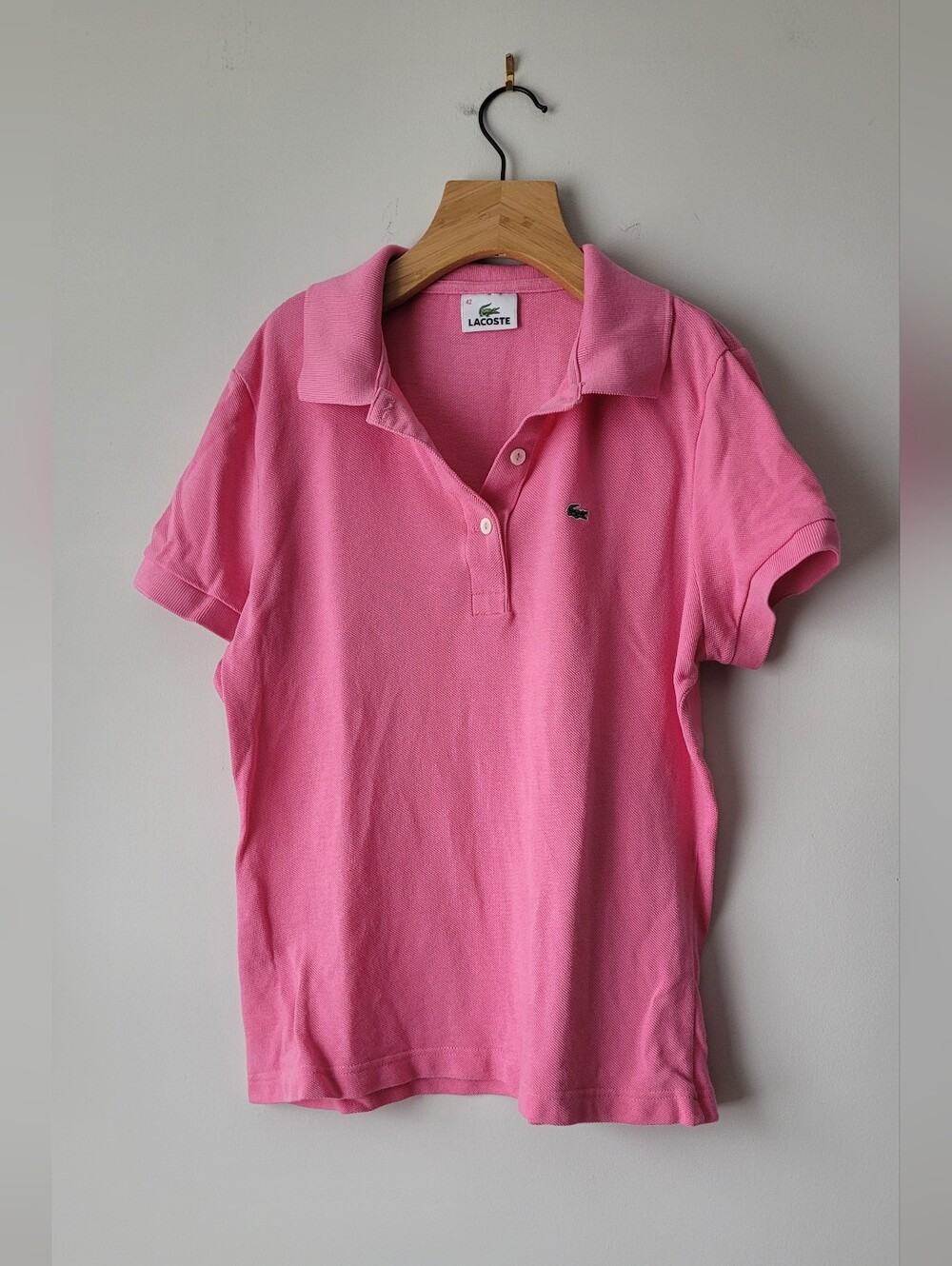 Lacoste Pink Polo Shirt